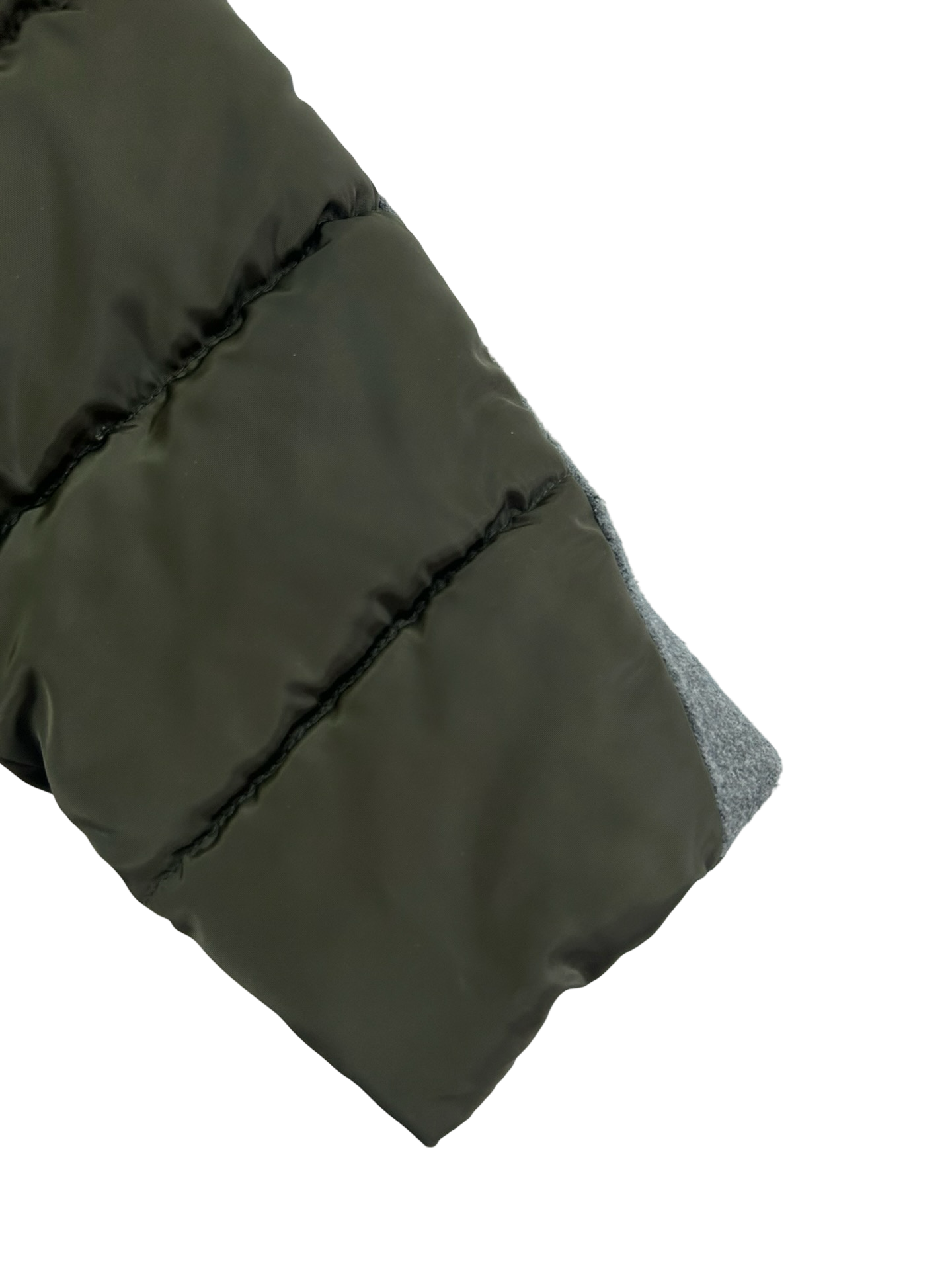 5T Toddler / 6x Girls Army Green Steve Madden Puffer Quilted Coat w/ Fur Hood