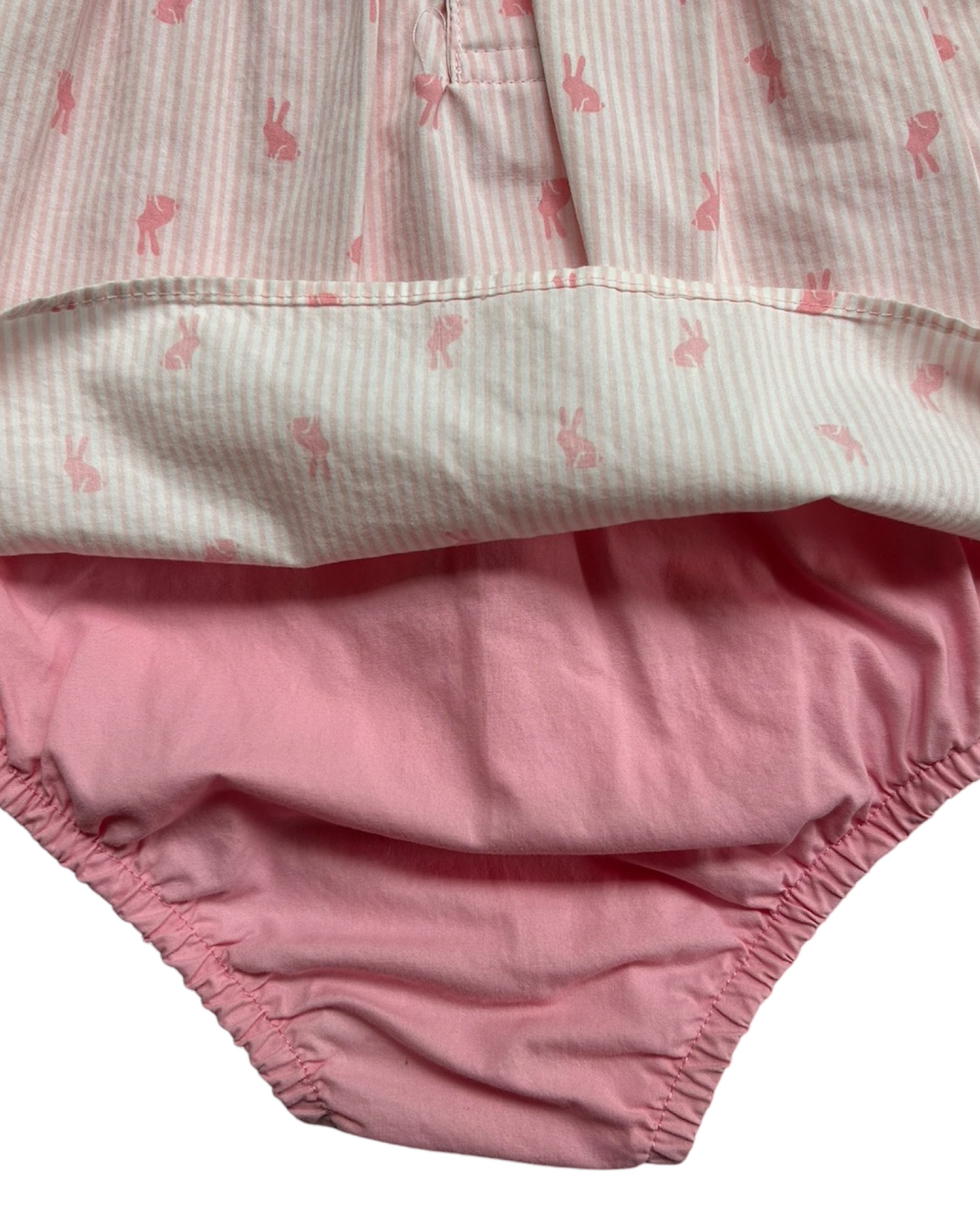 6M Baby Girl Carters Pink Bunny Dress Onesie