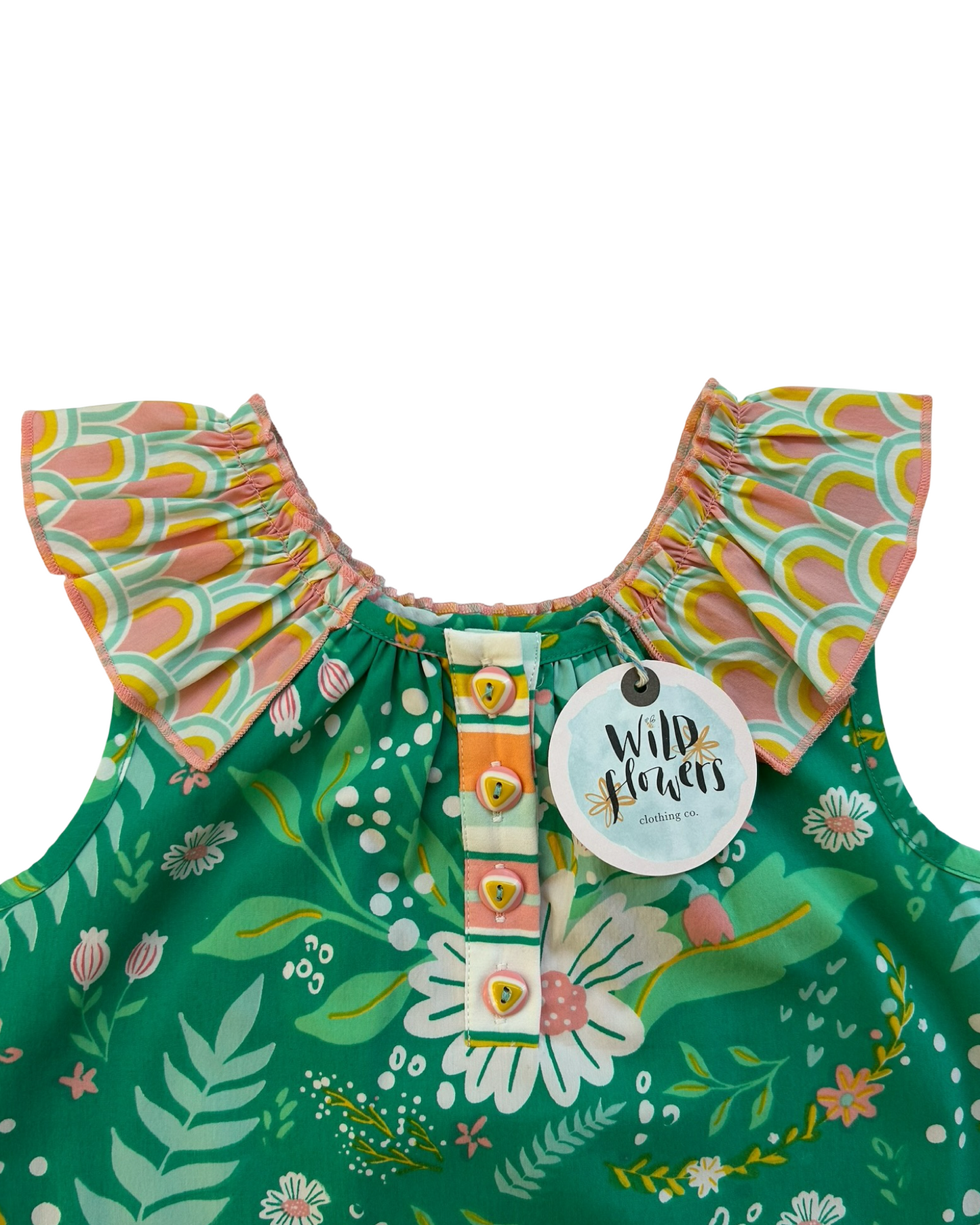 6T Toddlers Girls Wild Flowers Fizzy Pop Shift Dress NWT.