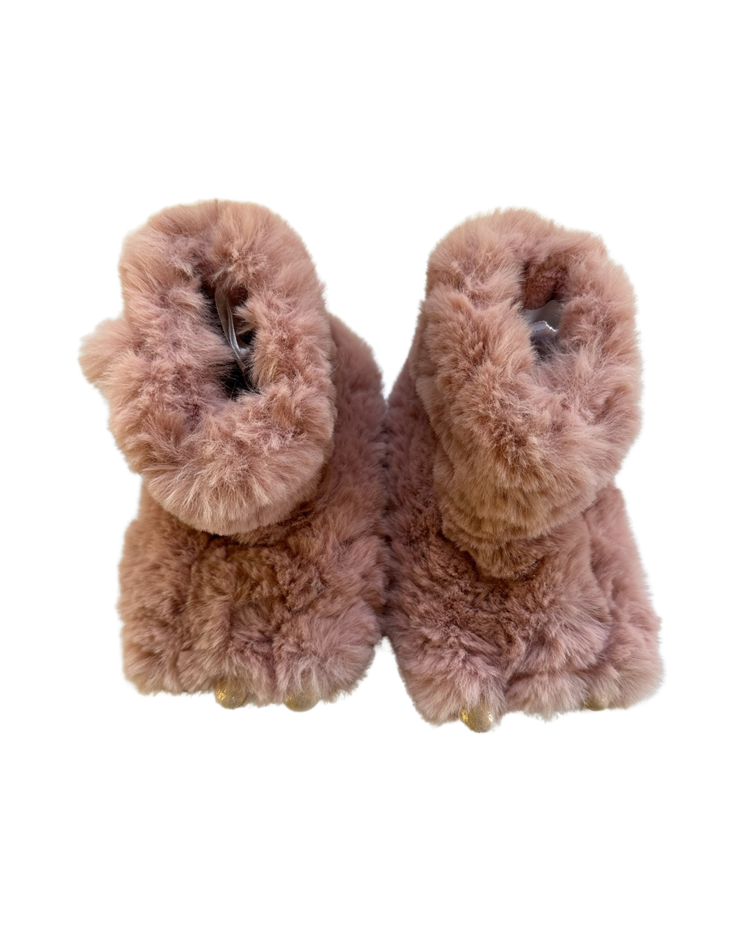 5C Toddler Girl / 6C Toddler Girl Pink Faux Fur Cat & Jack Monster Slippers