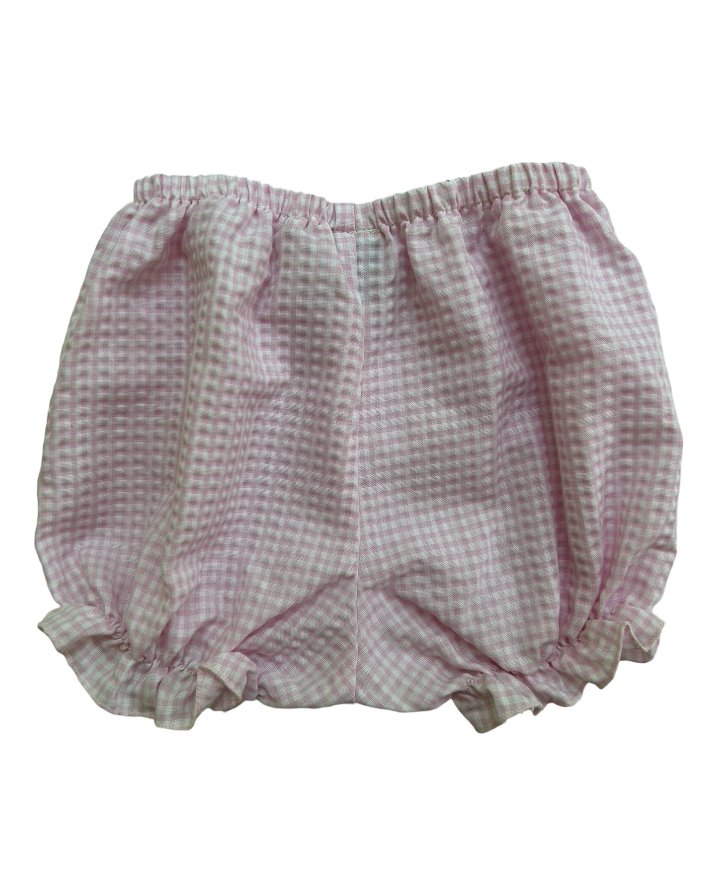0/6M Baby Girl Little Lindsay Pink Gingham Trimmed Floral Vintage Dress