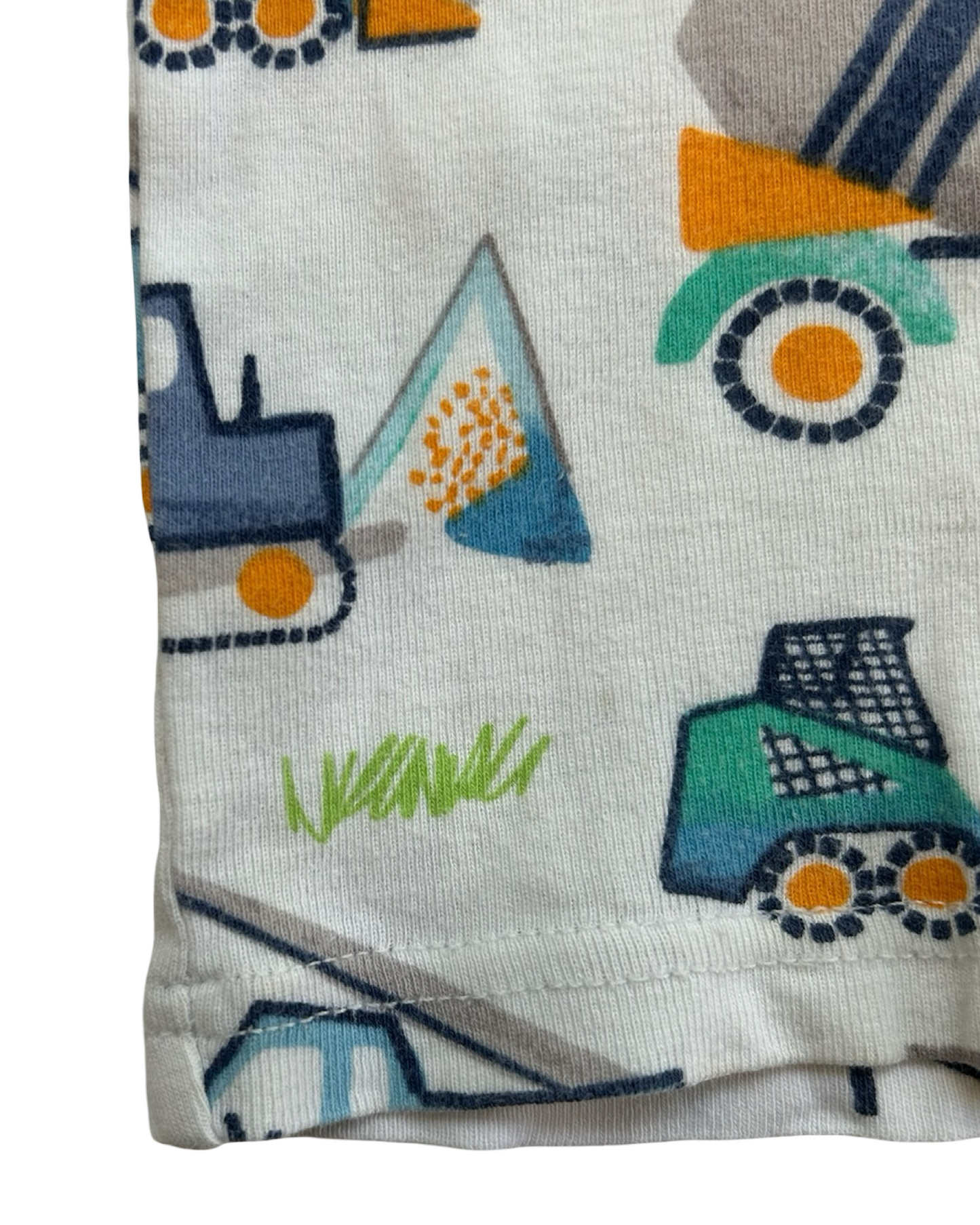 2T Toddler Boys Pottery Barn Kids Construction Vehicles 🛻 Pajama 2 Piece Set