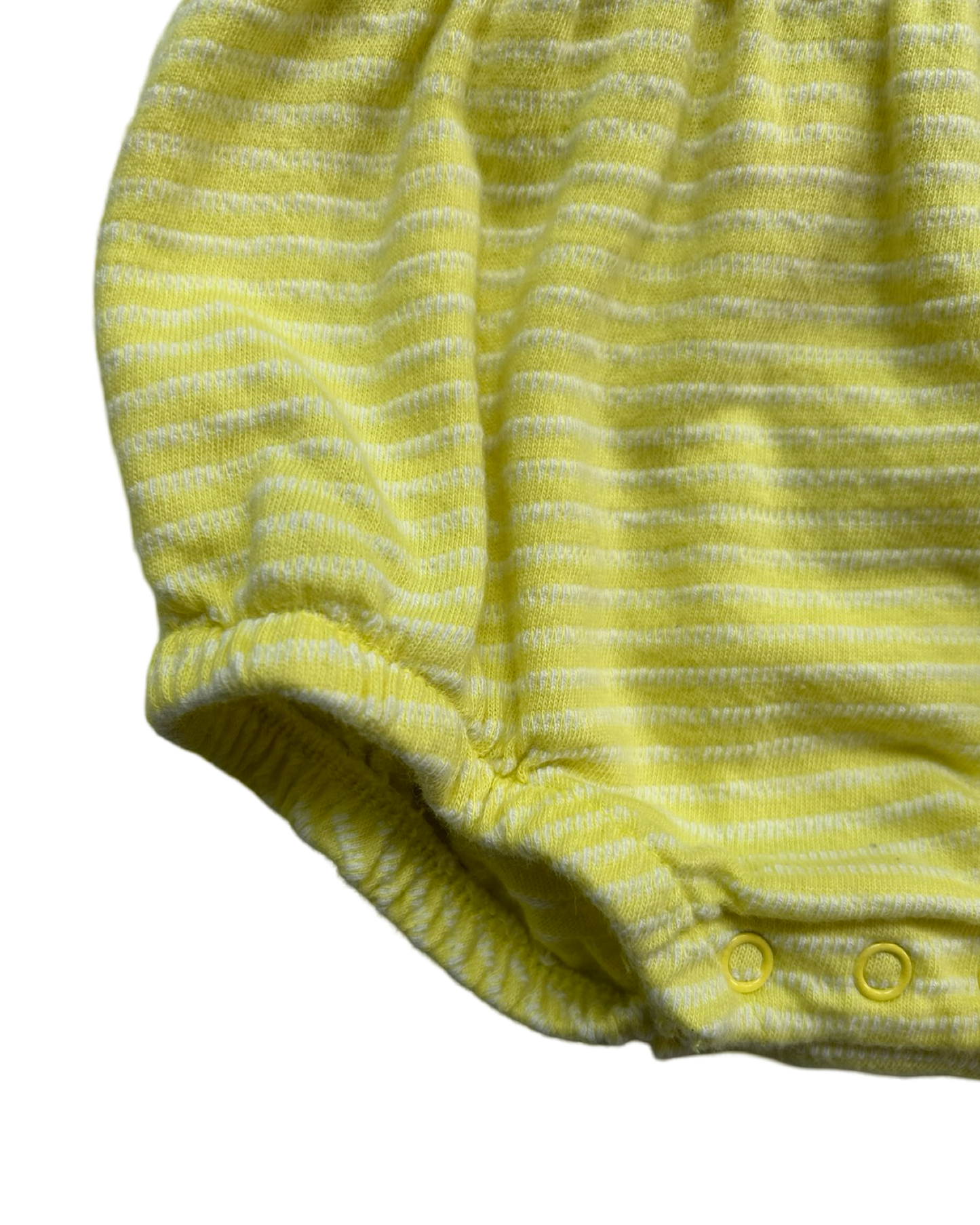 0M -3M Baby Girl’s Cat & Jack Yellow Bubble Romper.