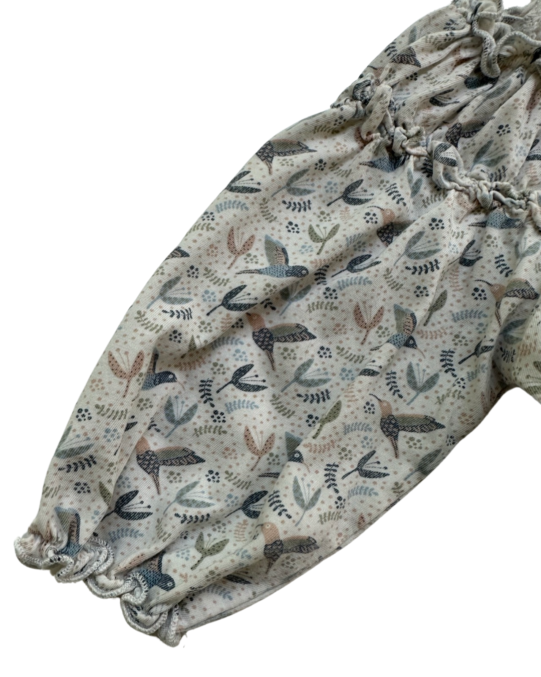 18M-24M Baby Girl Feather Baby Pima Cotton Bird Tunic Dress