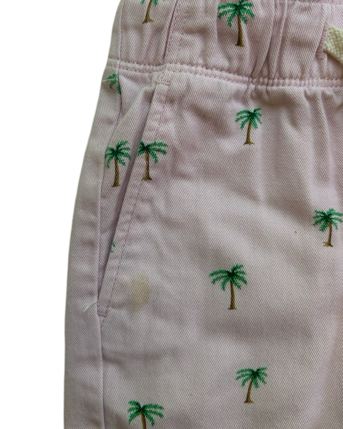 2T Toddler Boy Crewcuts Pink Palm Tree Shorts