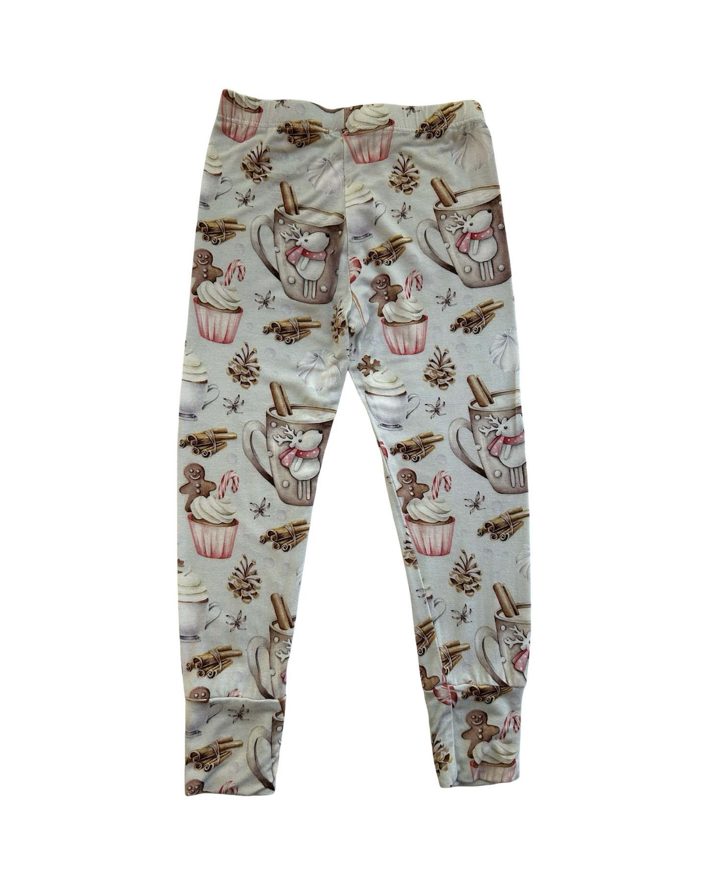 3T Toddler Girls Lev Baby Christmas Joy Cocoa Bamboo Lounge Pajama 2 Piece Set