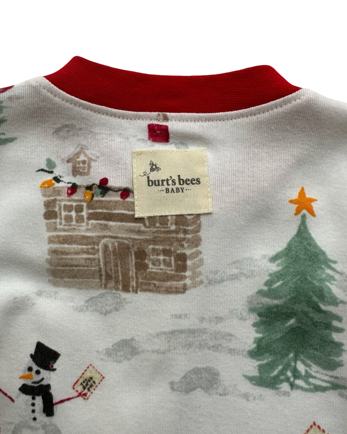 0-3M Newborn Baby Girls/Boys (UNISEX) Burt’s Bees Baby Footies Snowflake Zip Front Organic Cotton Sleepwear Pjs. NWT