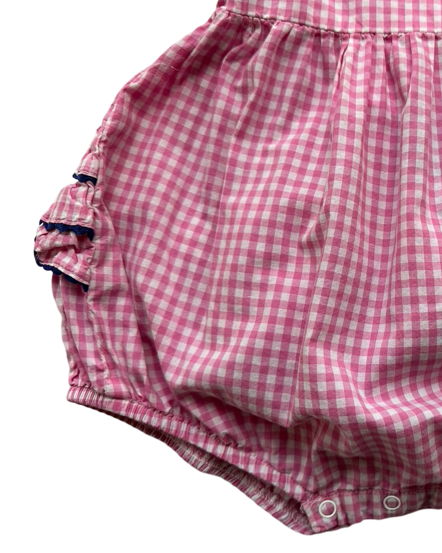 2T Toddler Girls Lil Cactus Ruffle, Gingham Romper.