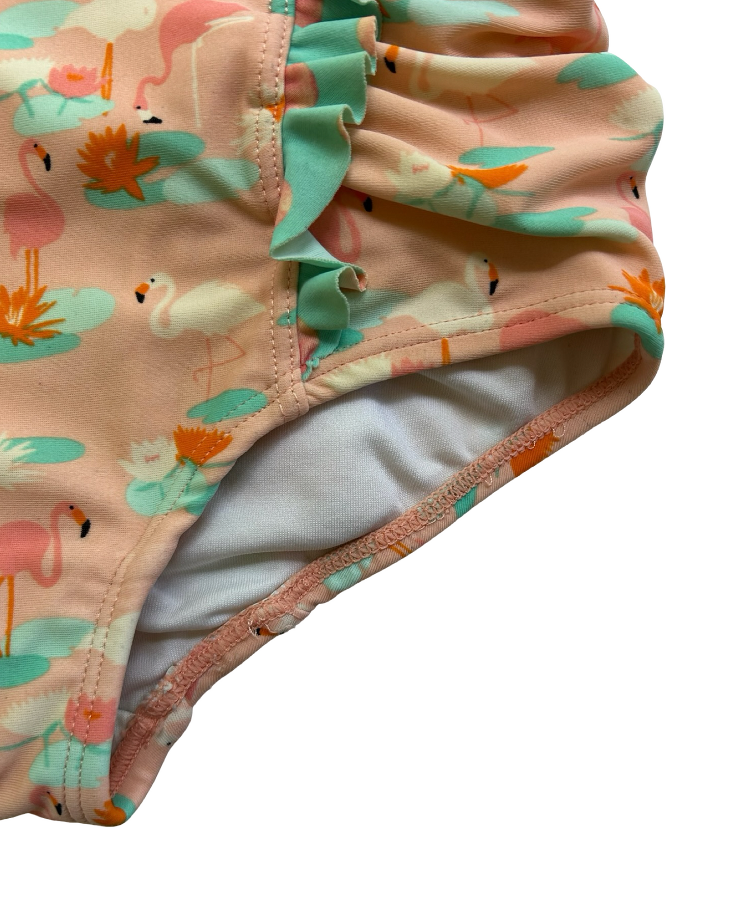 6T Toddlers Girls Matilda Jane The Adventure Begins Slip and Slide Flamingo Swimsuit.