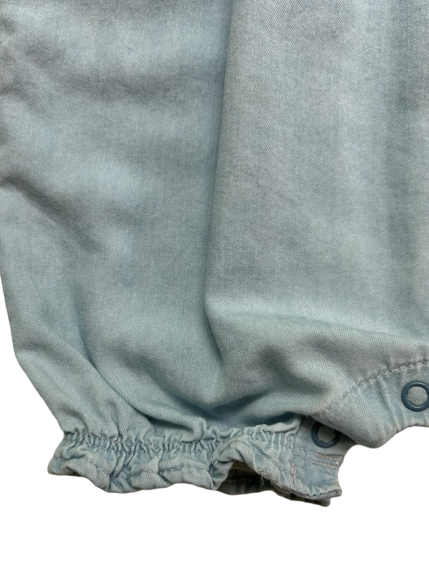 9M Baby Girls Carters Embroidered Flowers Chambray Romper