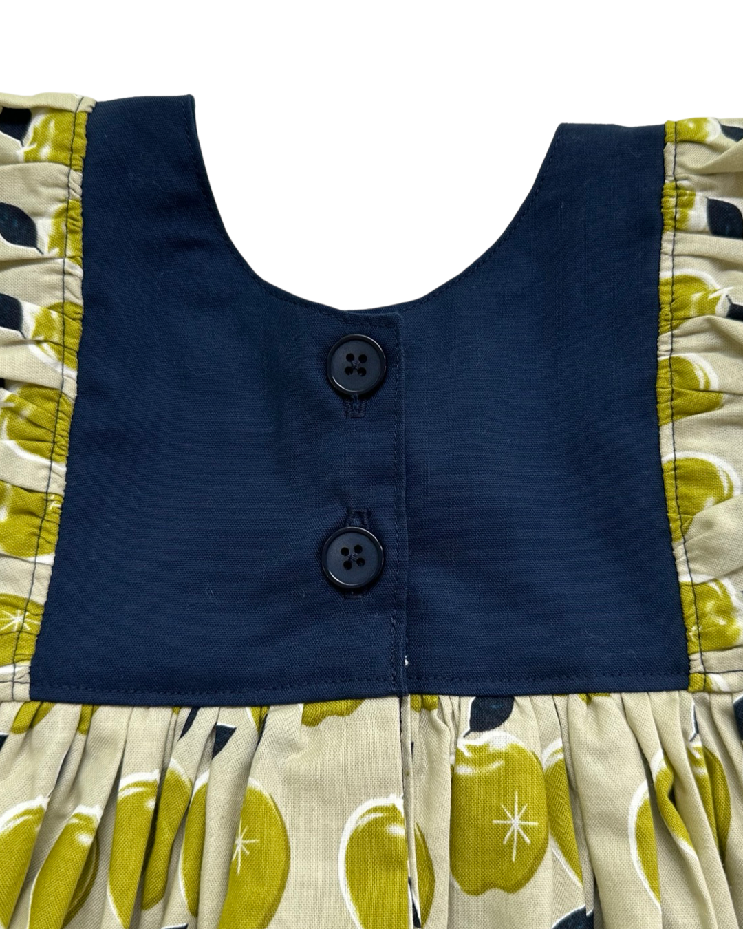 12M Baby Girl Boutique Small Shop Miss Molly Mae Designs Green Apple Dress