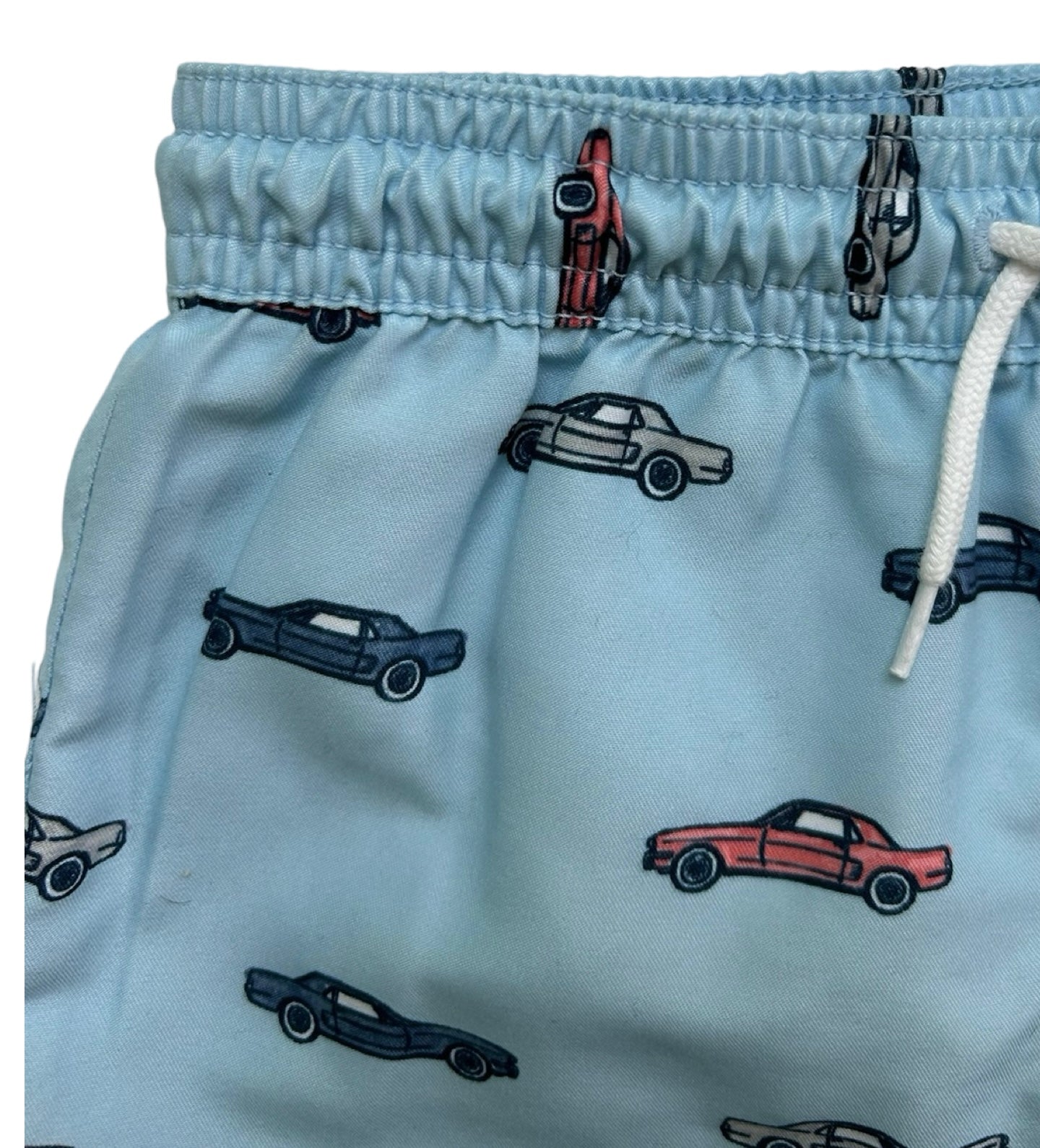 18M-24M Baby Boys Janie & Jack Cashmere Blue Car Print Short Swim Trunk