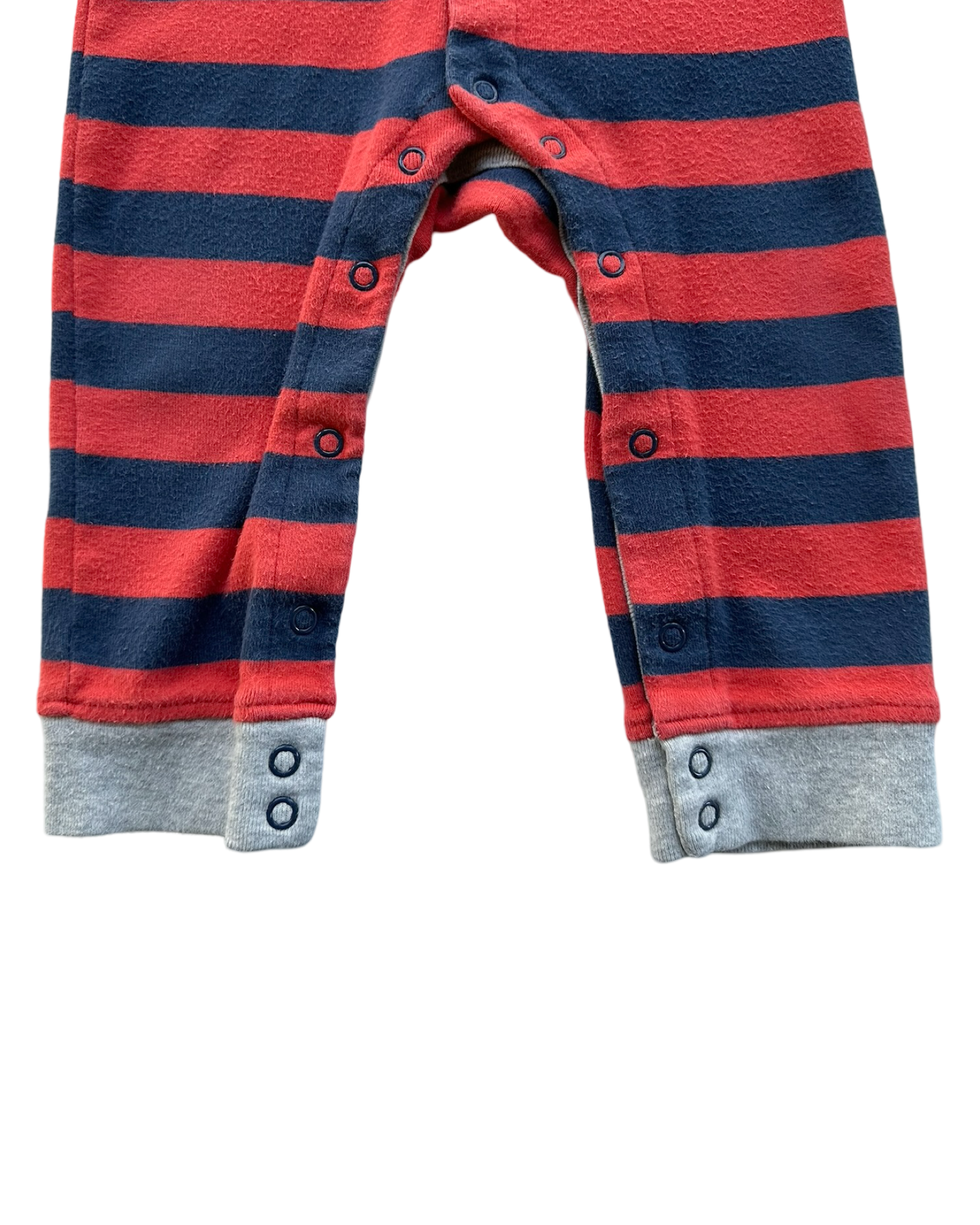 12M Baby Boy Baby Boden Striped Sleeper Pajama.