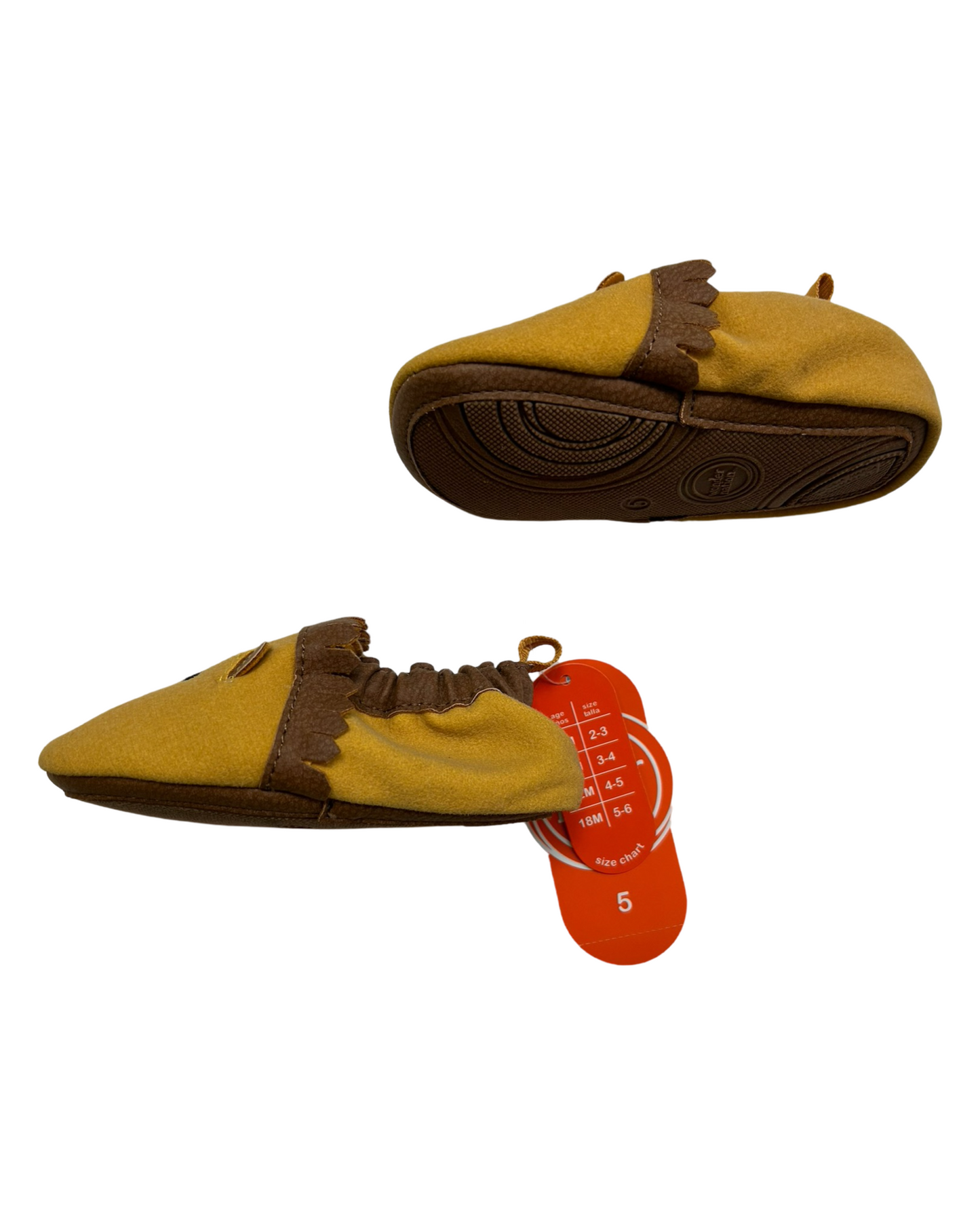 5C Toddler Boy Wonder Nation Tan Lion Moccasins NWT