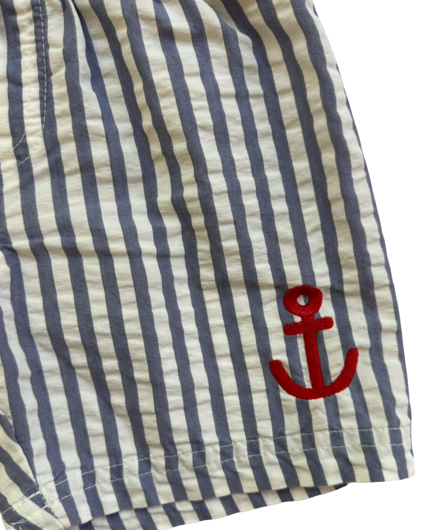 4T Toddler Boy Cat & Jack Blue Striped Anchor Swim Shorts