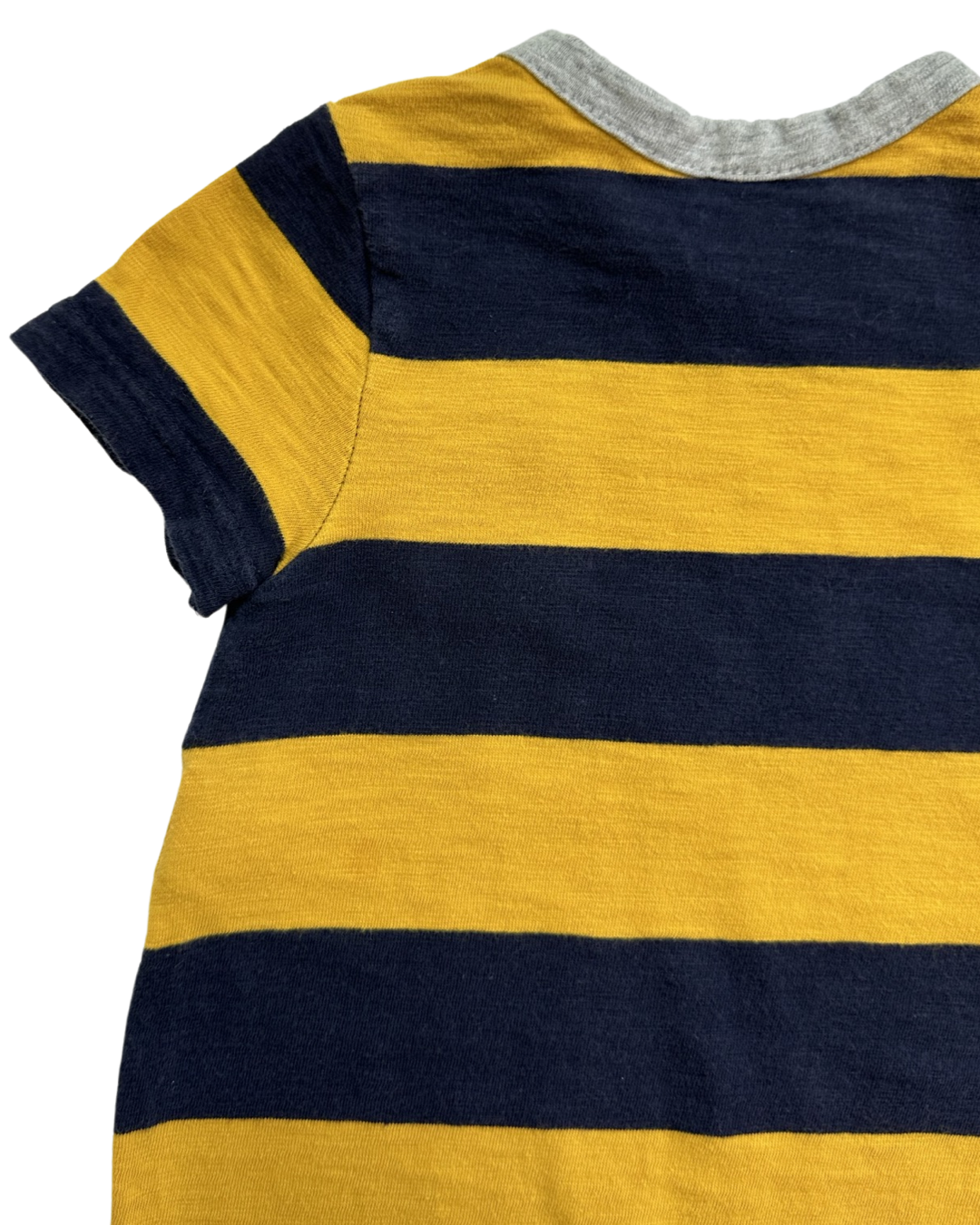 18M-24M Baby Boy Navy & Yellow Striped Baby Gap Romper