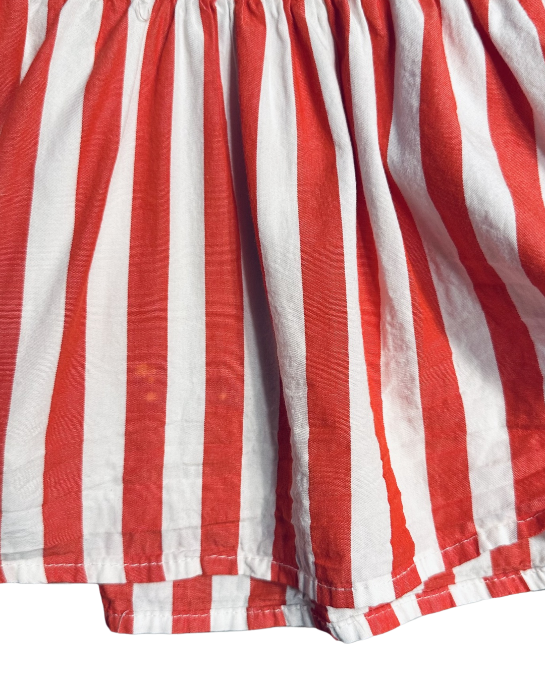 2T Toddler Girl Vintage Disney Store Red Striped Minnie Mouse Dress