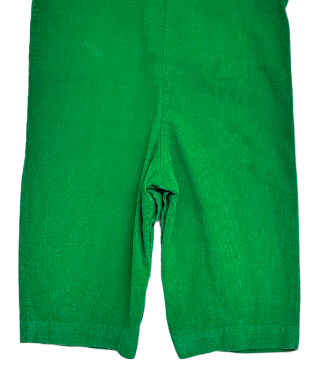 12M Baby Boy Vive La Fete Green Smocked Overall Corduroy Longall with Undershirt