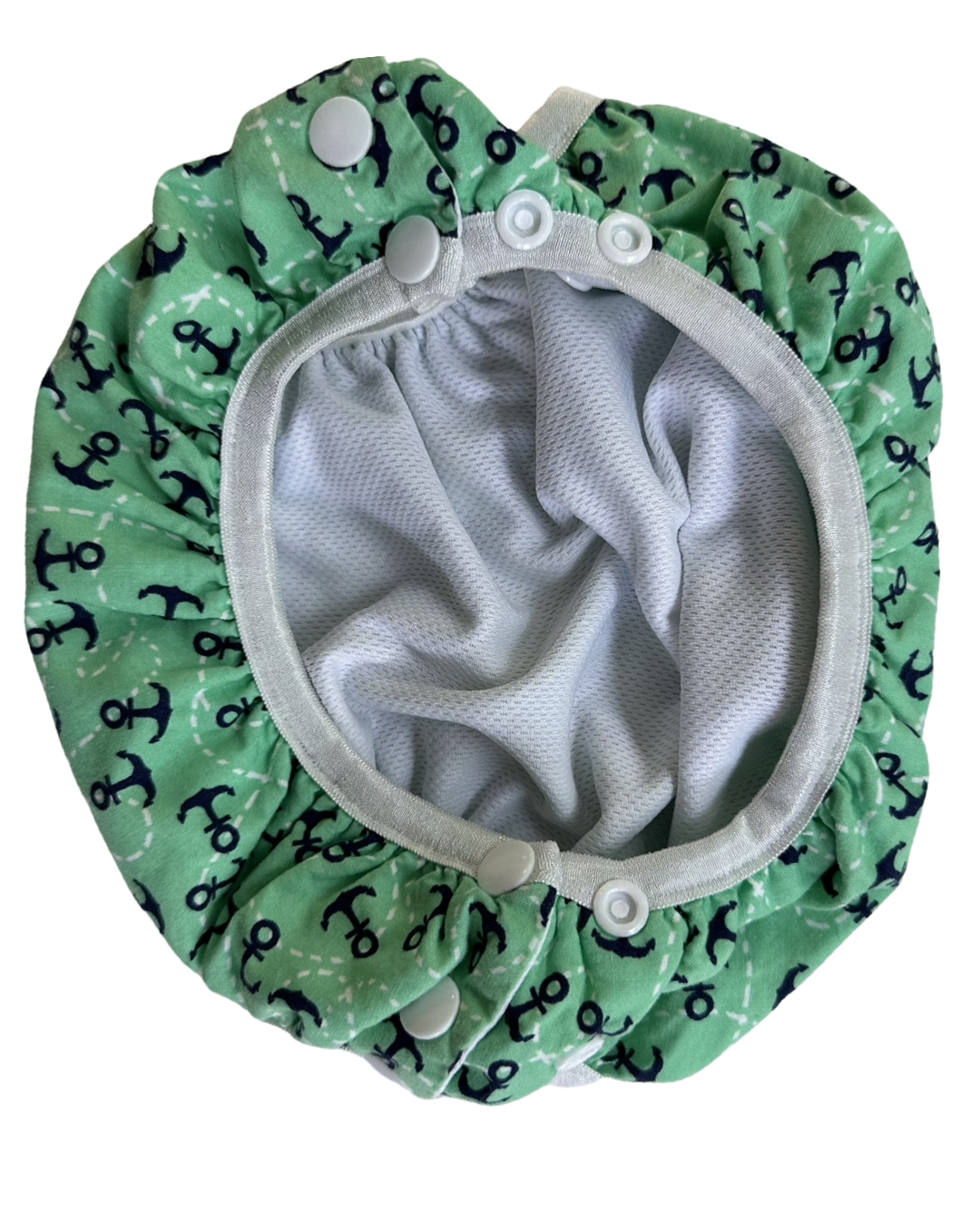 2T Toddler / 3T Toddler Boy Size Large Little Swimmer Smart Bottoms Aqua Anchor Swim Diaper