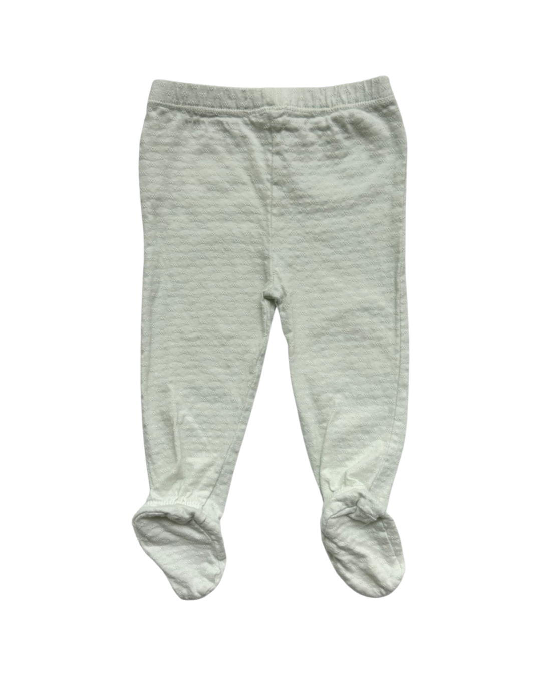 3-6M Baby Girl Burt’s Bees Baby Mint Jogger / Tiger Onesie Set