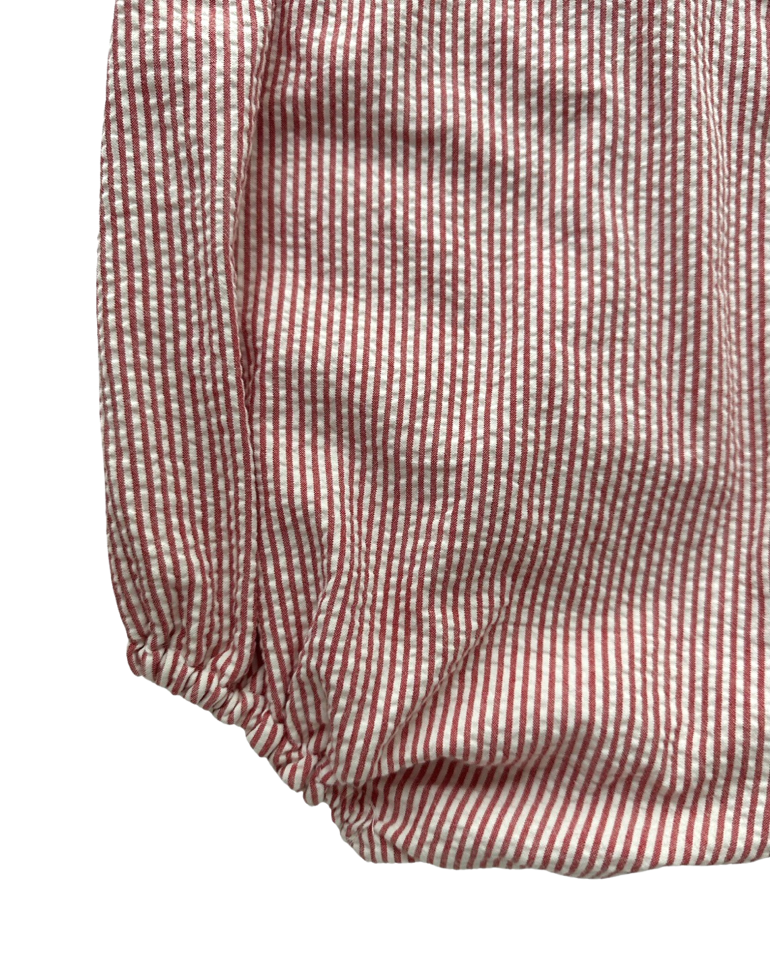 18M-24M Baby Girl Red Seersucker Bubble with Star and Flag Ric Rac Detail