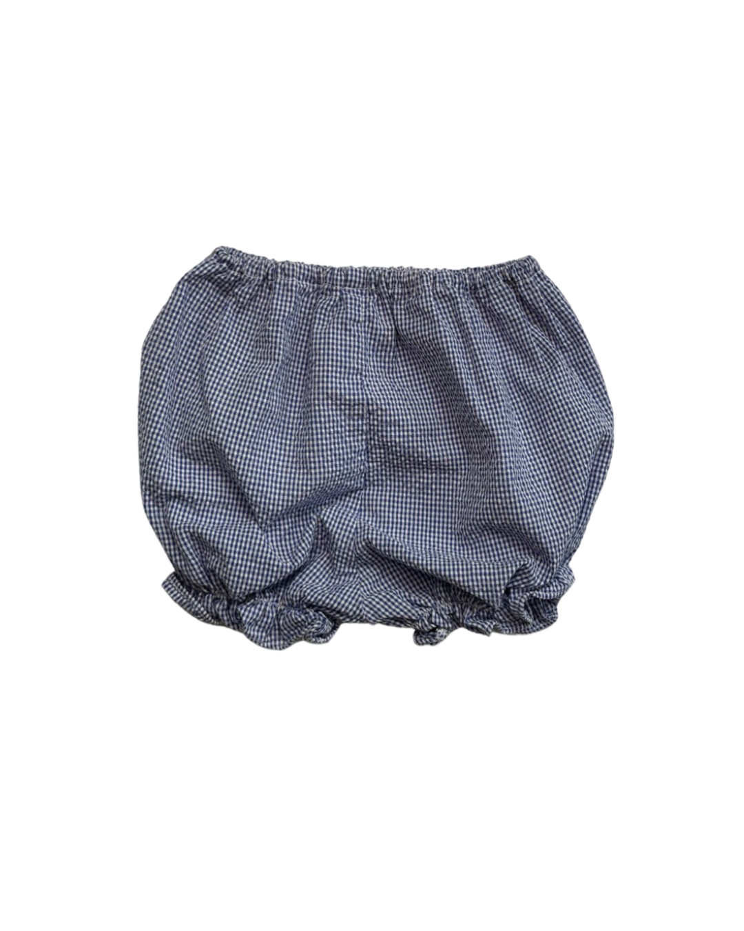 6-9M Baby Girl Blue Butterfly Seersucker Dress with Matching Bloomers