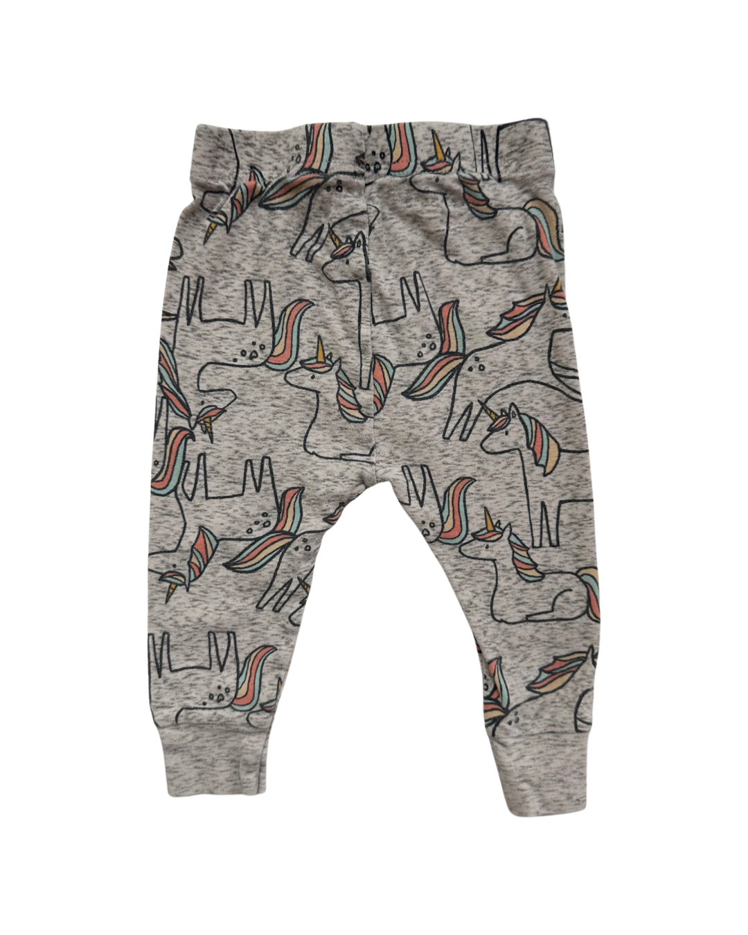 12M-18M Baby Girl Old Navy Gray Unicorn PJs