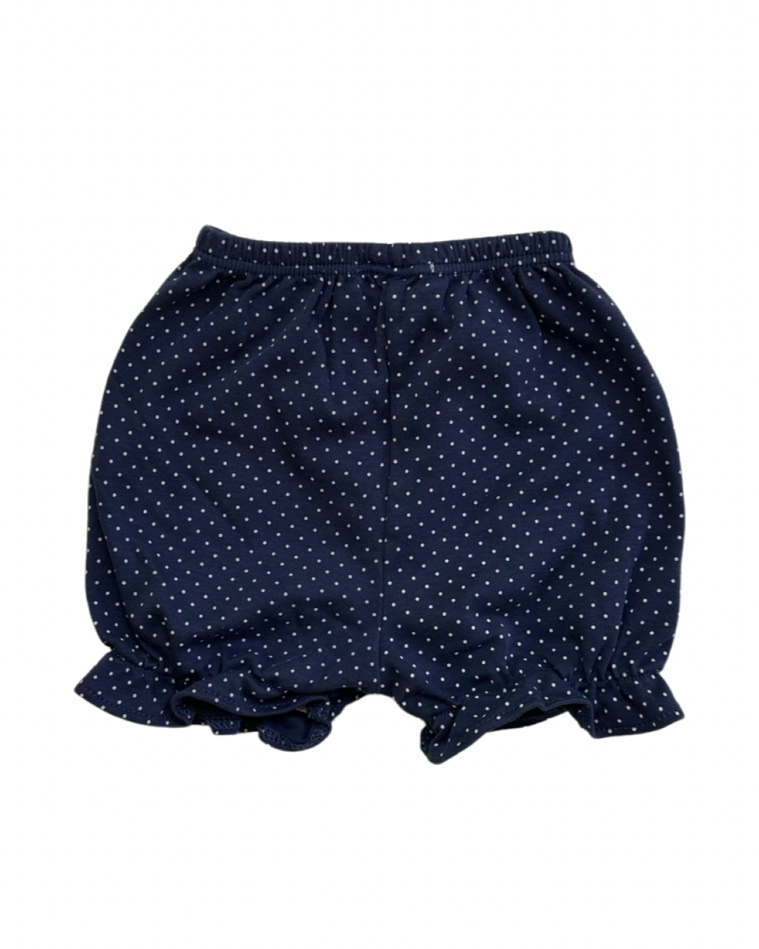 3-6M Baby Girl Kissy Kissy Navy / White Polka Dot Sailboat 2pc Set