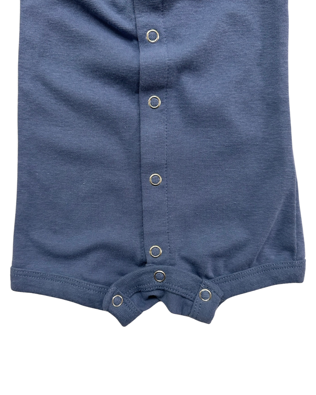 6-12M Baby Boy Blue Hanes Snap Front Romper