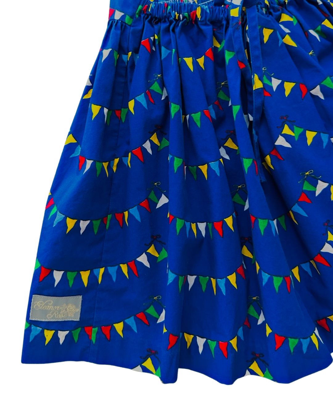 2T Toddler Girl Eleanor Rose Blue Celebrations Flag Dress