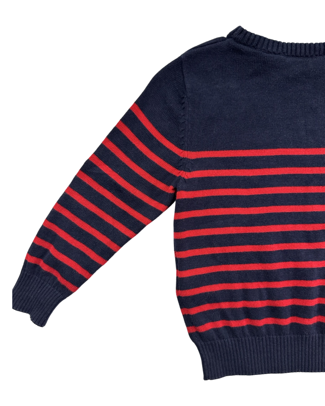 18M-24M Baby Boy H&M Navy & Red Striped Sweater