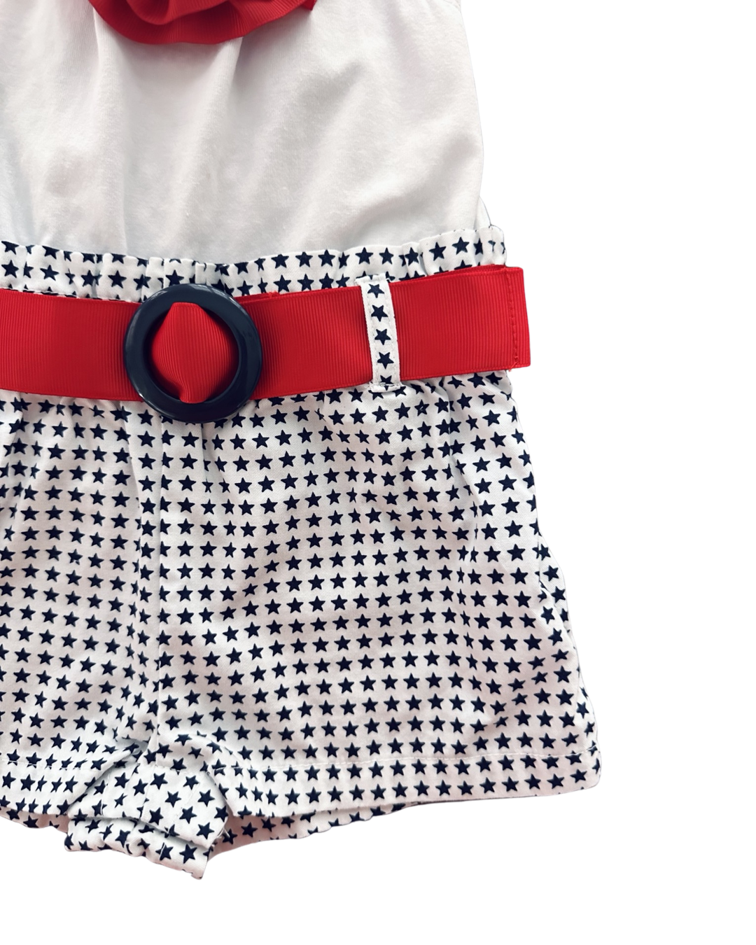 12M Baby Girl Savannah American Patriotic Romper