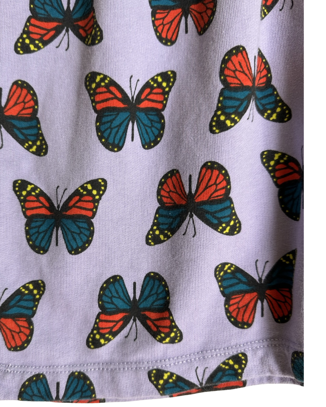 Youth Girls Size 10 Purple Hanna Andersson Butterfly Long Sleeve Dress