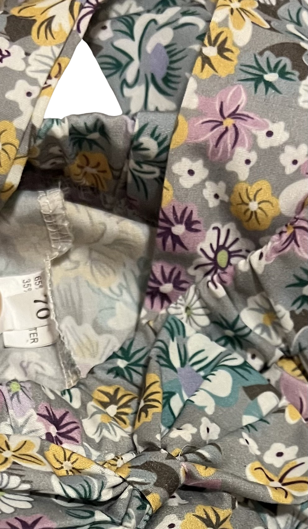 6-12M Baby Girl Ruffle Front Fall Floral Romper