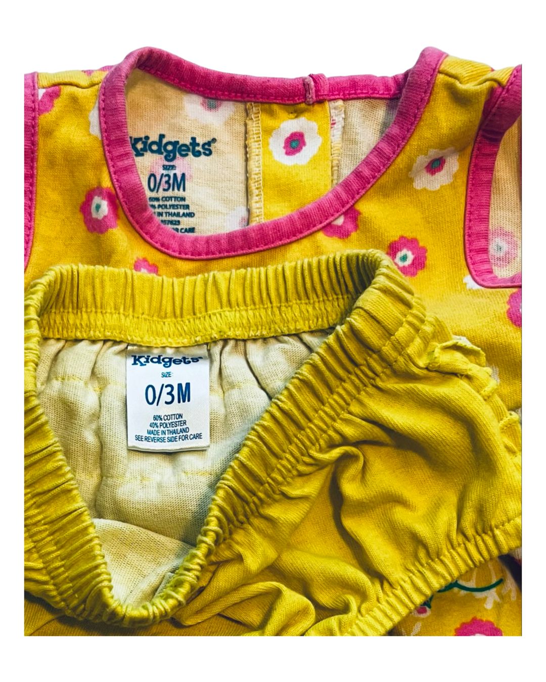 0-3M Baby girl Kidgets Yellow Dress