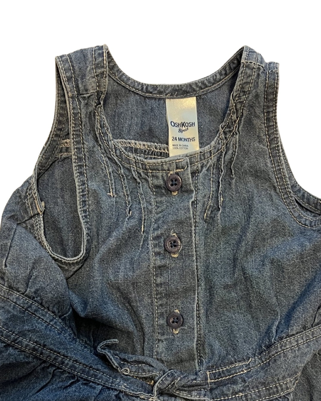 24M Baby Girl Denim OshKosh B’Gosh Romper