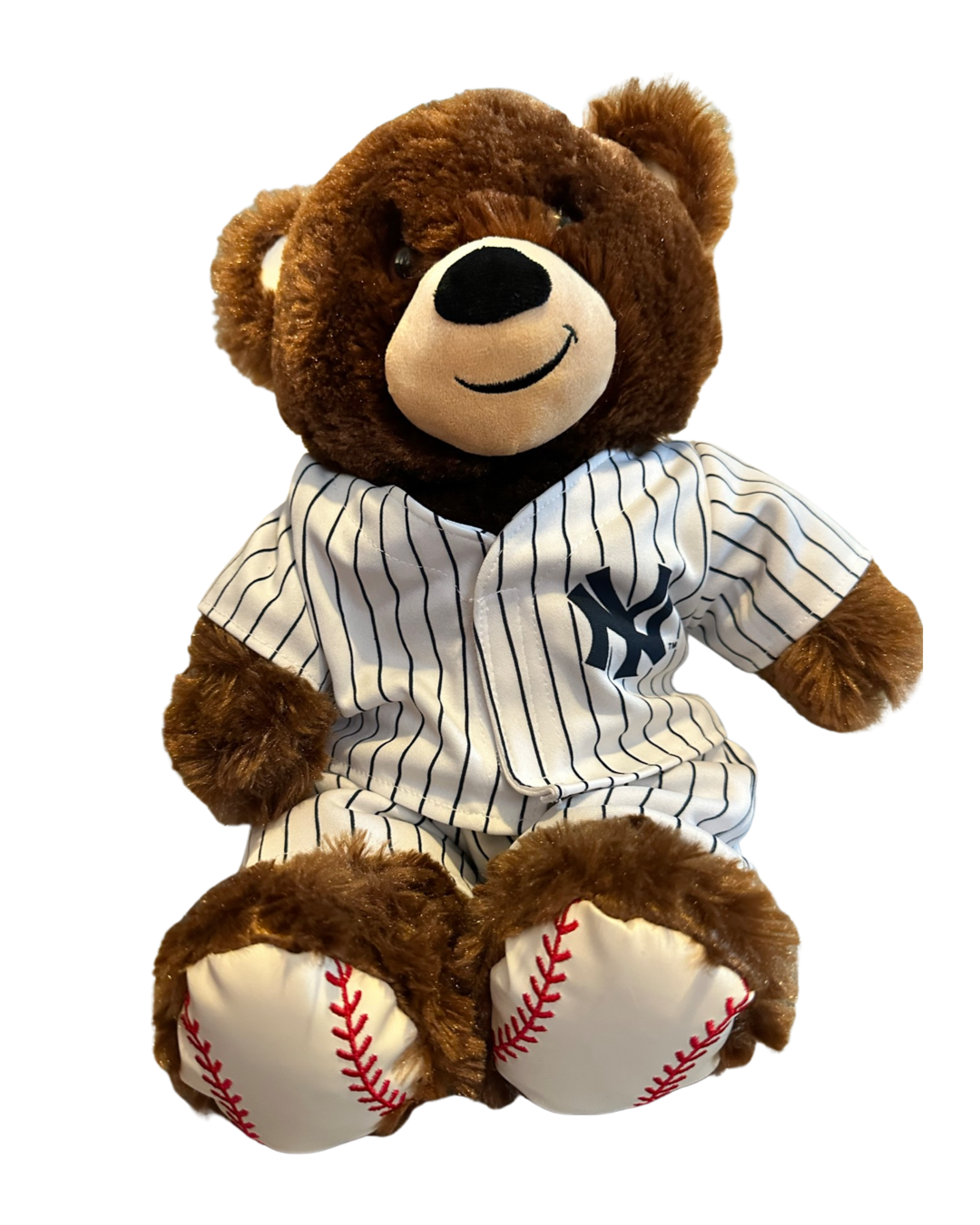 Build A Bear New York Yankees Brown Baseball Bear