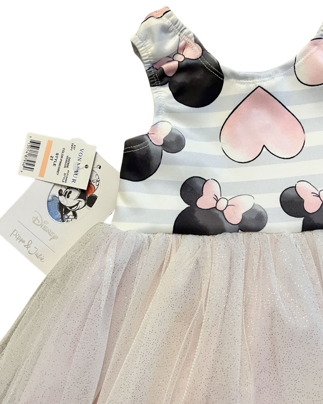 2T Toddler Girl Pink Pippa & Julie DISNEY Minnie Mouse Tutu Dress