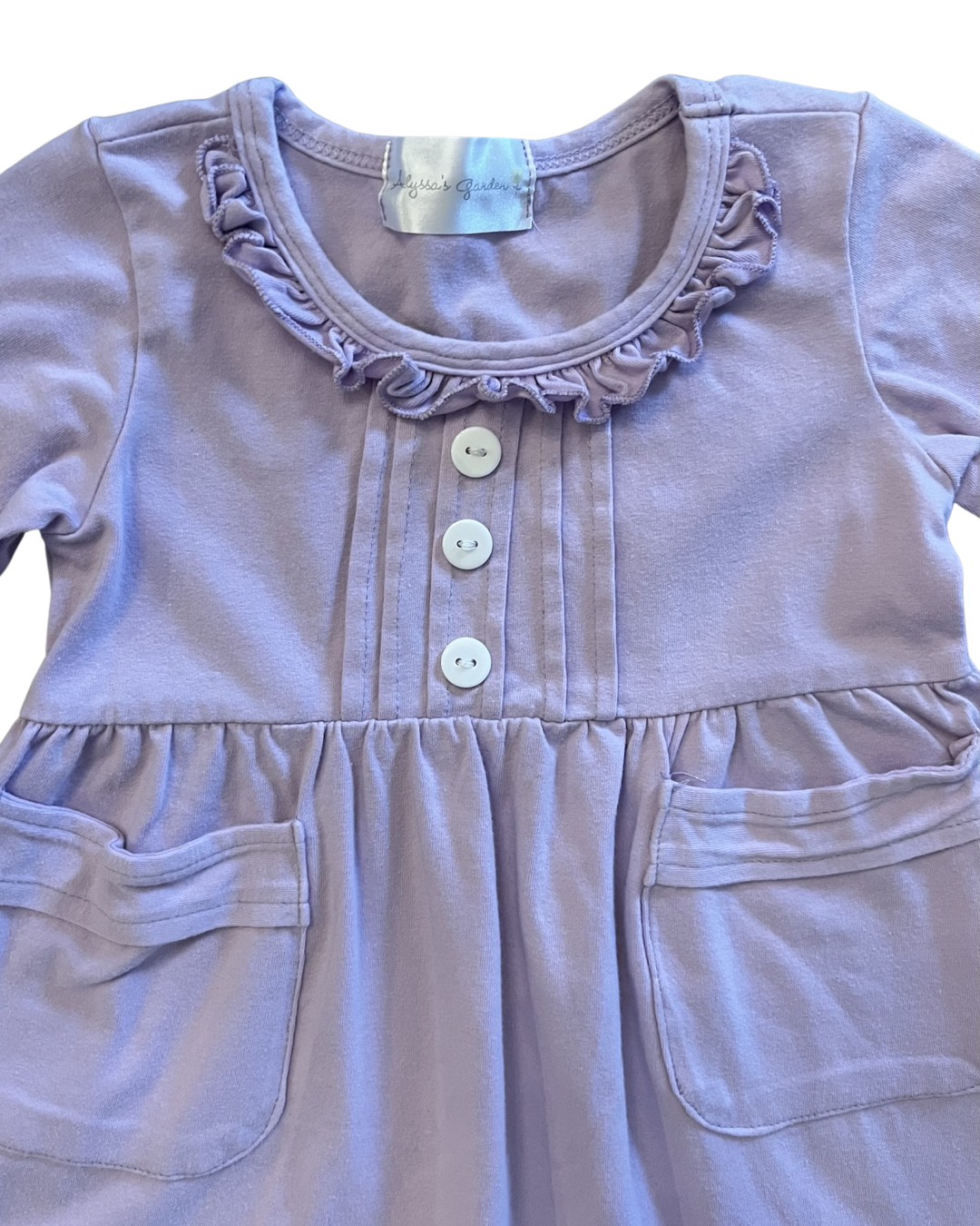 2T Toddler Girl Purple Boutique Alyssa’s Garden Dress