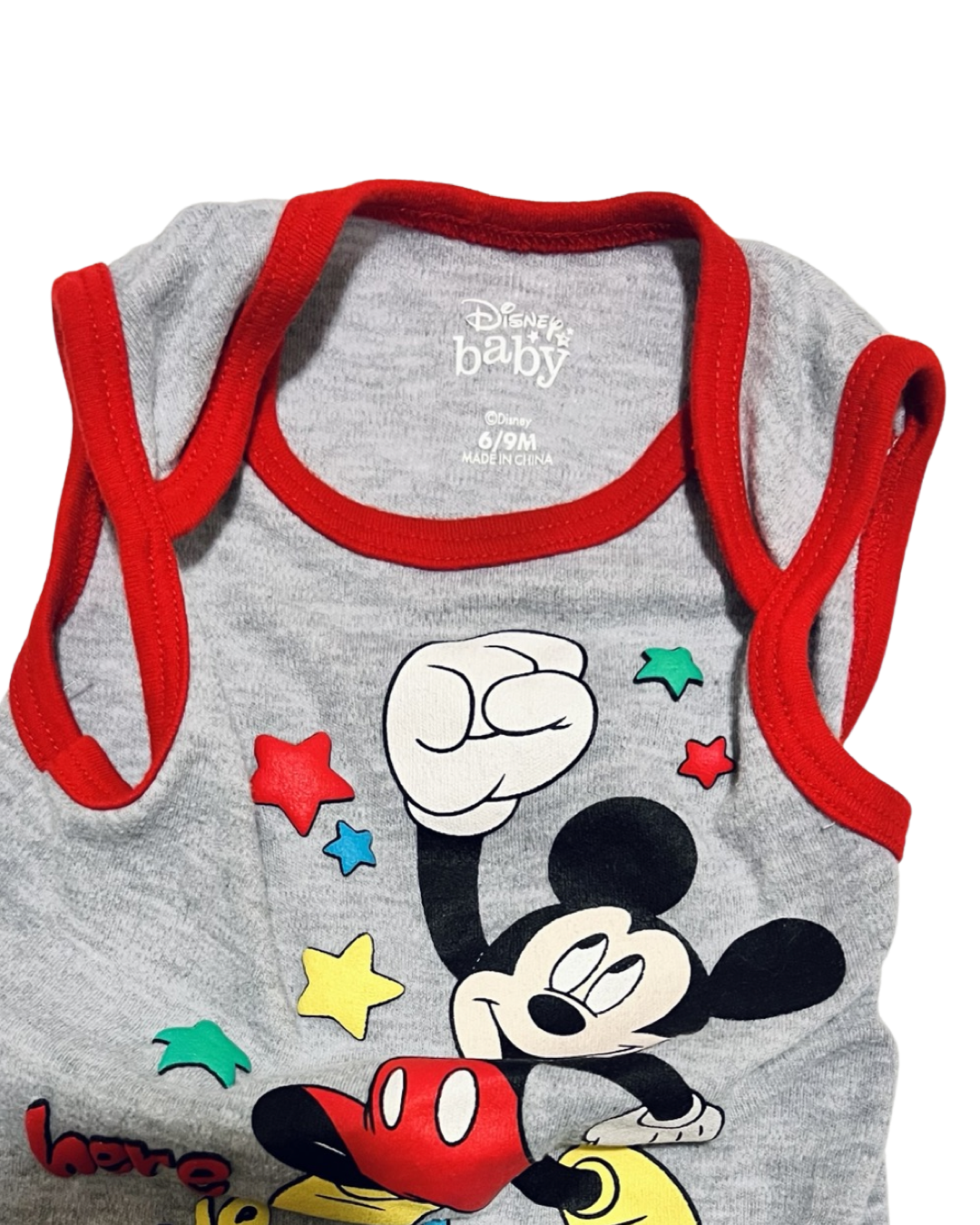6-9M Baby Boy Disney Mickey Mouse Onesie
