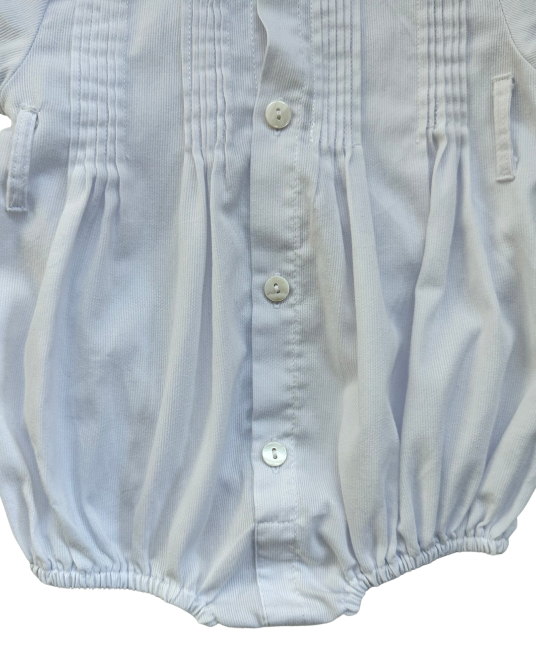 6M Baby Boy Cecil & Lou White / Blue Collared Bubble
