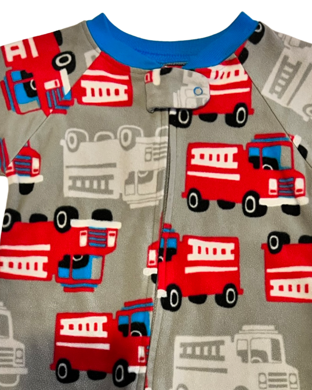 12M Baby Boy Fleece Carters Fire Engine PJs
