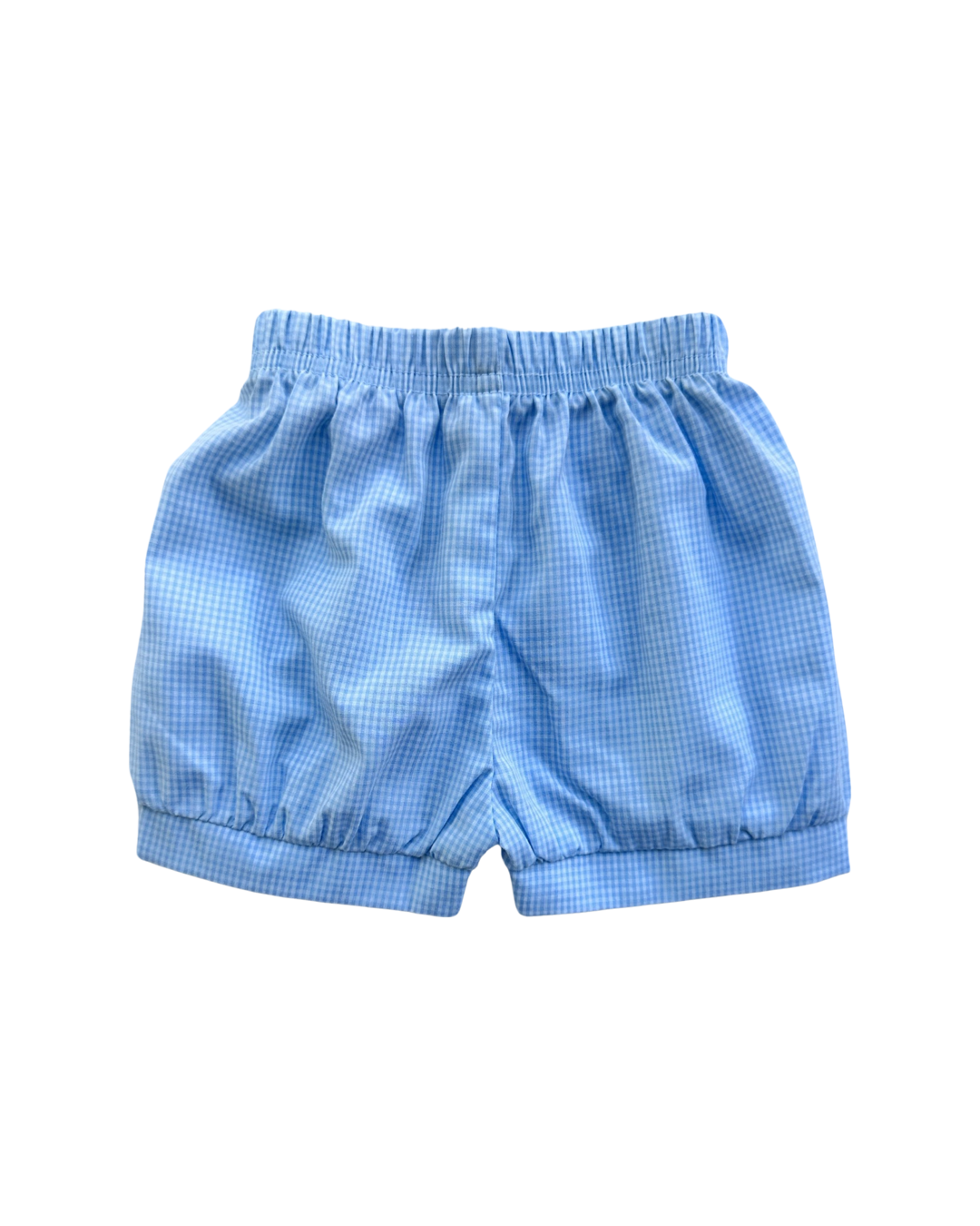 6M Baby Boy Zucchini Embroidered Bunny Easter Outfit Top & Light Blue Gingham Shorts