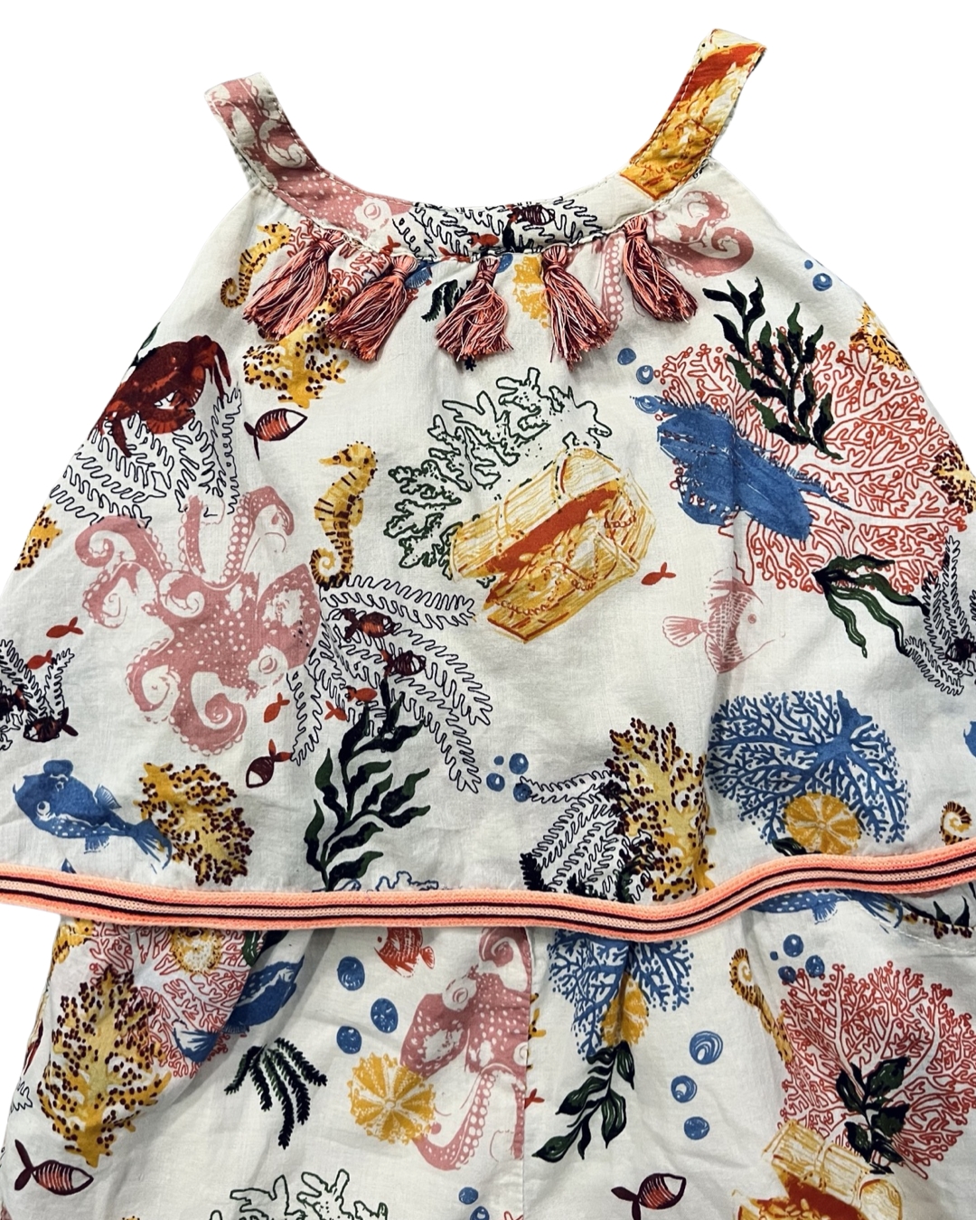 12M Baby Girl Tommy Bahama Sea Life Romper