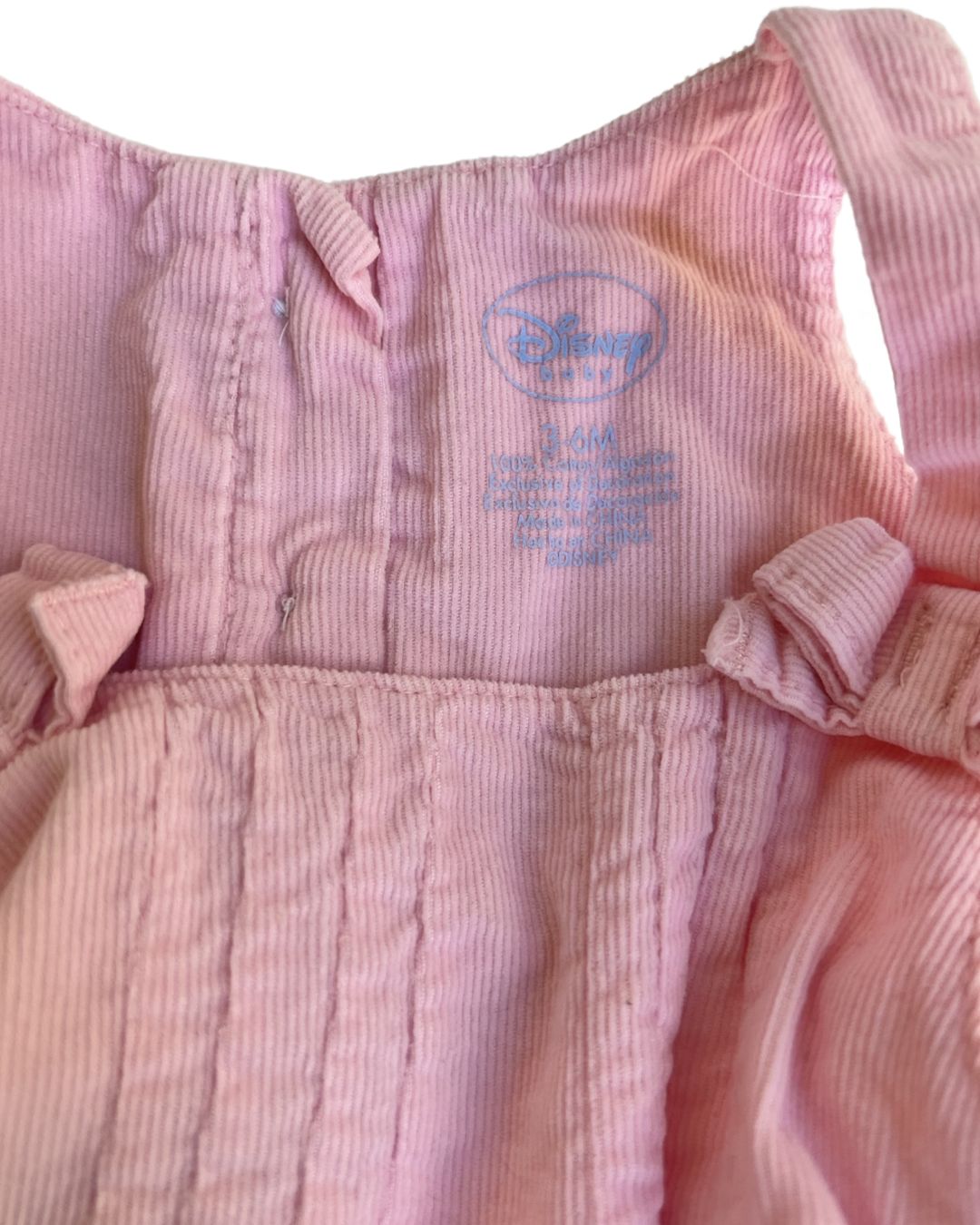 3-6M Baby Girl Pink DISNEY Winnie the Pooh & Piglet Corduroy Dress