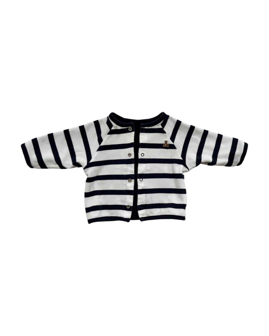 Newborn Baby Boy Baby Gap Navy & Striped Reversible Cardigan Jacket