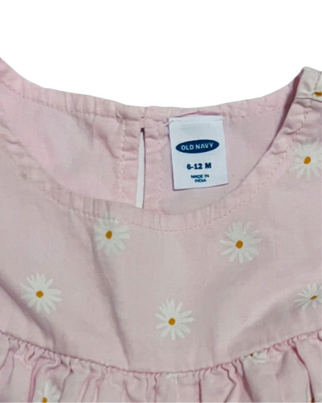 6-12M Baby Girl Pink Old Navy Daisy Top