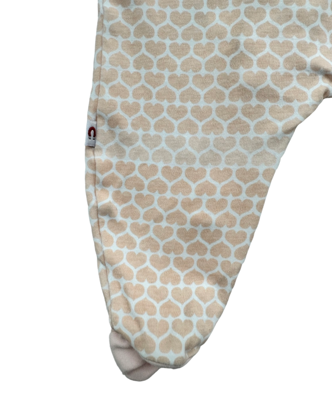 3M Baby Girl E=MC Magnetic Pink Heart Sleeper