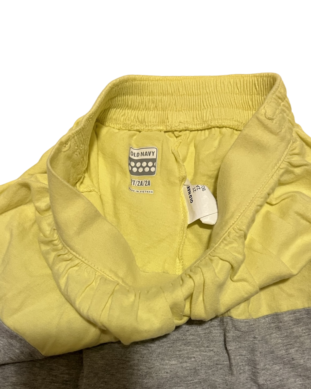 2T Toddler Girl Old Navy Yellow / Gray Skort