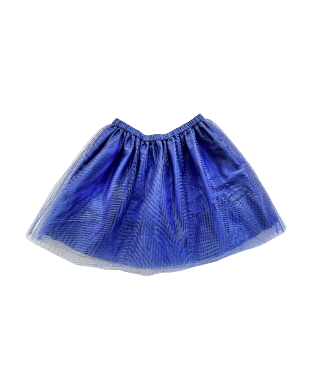4-5 Toddler Girl Mini Boden Blue Strawberry Dress with Tulle Underlay Skirt